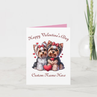 Yorkshire Terrier par Valentines day Kort