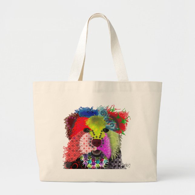 Yorkshire Terrier - Patchwork Jumbo Tygkasse (Framsidan)