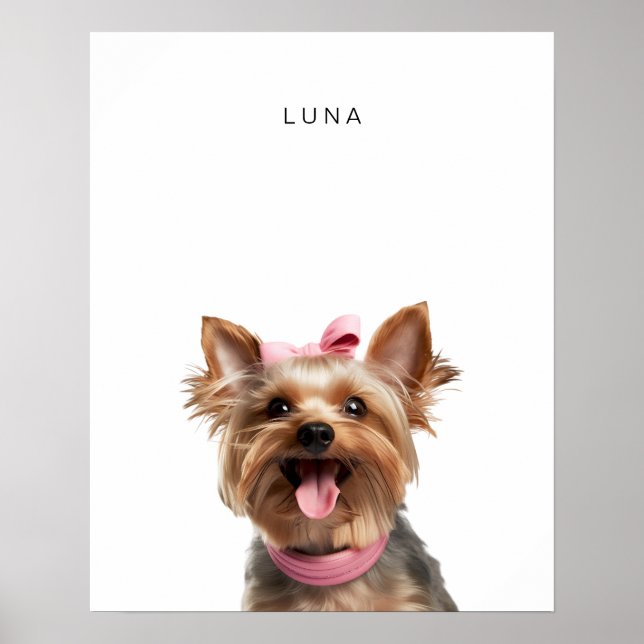 Yorkshire Terrier-Personlig Skriv ut Poster (Framsidan)