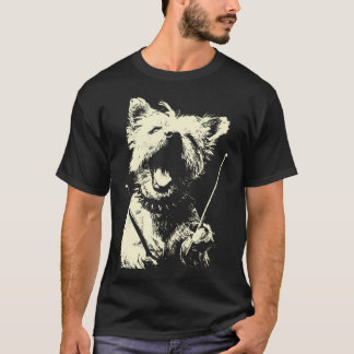Yorkshire Terrier Playing Drums Musician Dog T Shirt