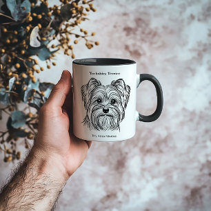 Yorkshire Terrier Porträtt Mugg