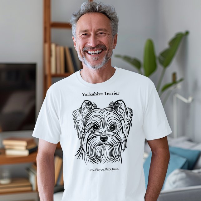 Yorkshire Terrier Porträtt T Shirt (Skapare uppladdad)