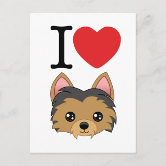 Yorkshire Terrier Postcard Vykort