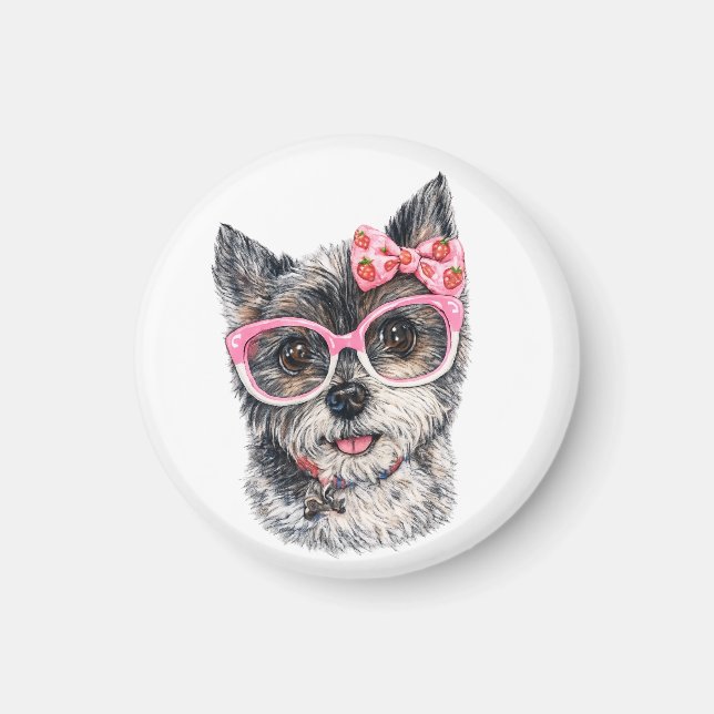 Yorkshire Terrier-present för hundälskare Magnet (Framsidan)
