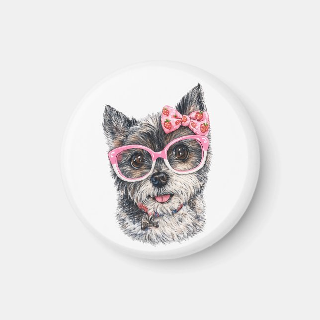 Yorkshire Terrier Present för hundälskare Magnet (Framsidan)