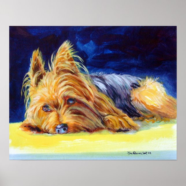 Yorkshire Terrier Print Poster (Framsidan)