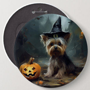 Yorkshire Terrier Pumpkins Halloween Scary Knapp