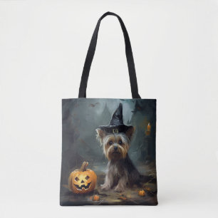 Yorkshire Terrier Pumpkins Halloween Scary Tygkasse