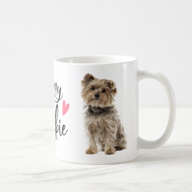 Yorkshire Terrier Puppy Hund Gift Kärlek My Yorkie Kaffemugg (Höger)