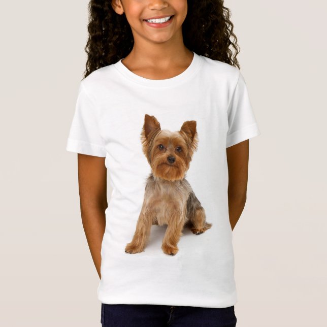 Yorkshire Terrier Puppy Hund Tee Shirt (Framsida)