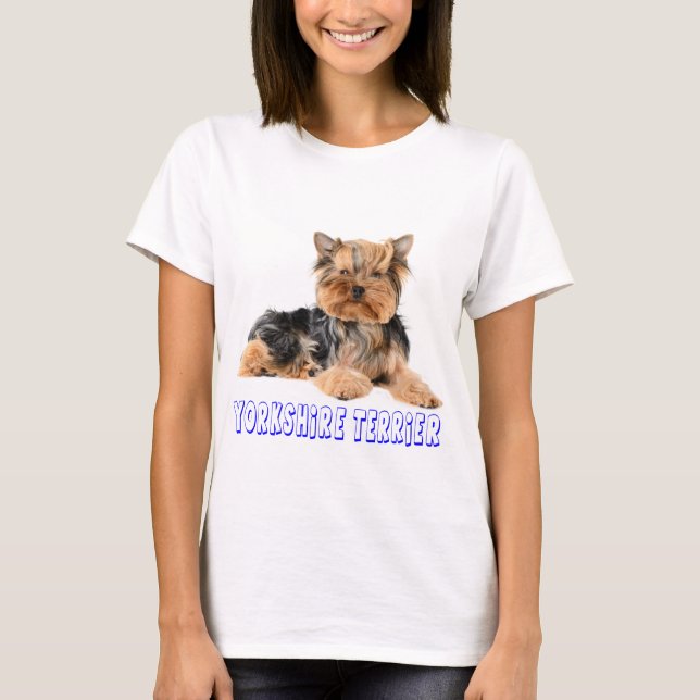 Yorkshire Terrier Puppy Hund Women's Hund Tee (Framsida)
