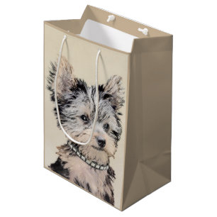 Yorkshire Terrier Puppy Painting Original Hund Art