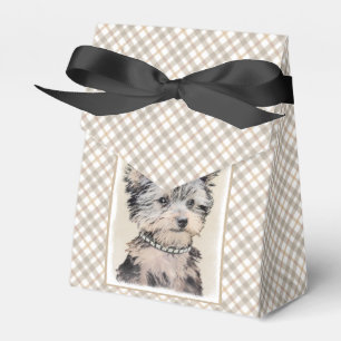 Yorkshire Terrier Puppy Painting Original Hund Art Presentaskar