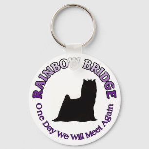 YORKSHIRE TERRIER RAINBOW BRIDGE KEYCHAIN NYCKELRING