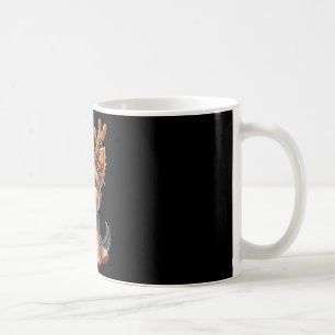 Yorkshire Terrier Reindeer Santa Hat Julafton Ljus Kaffemugg
