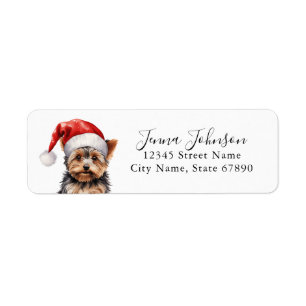 Yorkshire Terrier Returadressetiketter Returadress Etikett