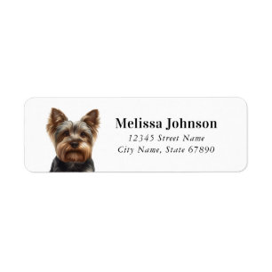Yorkshire Terrier Returetiketters Hund Returadress Etikett