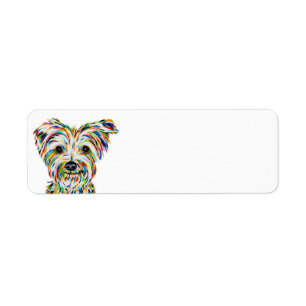 Yorkshire Terrier Returetiketters Returadress Etikett