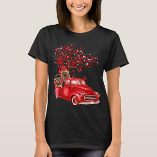 Yorkshire Terrier Riding Lastbil Valentine Butterf T Shirt