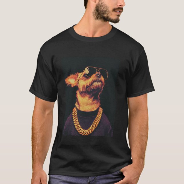 Yorkshire Terrier Roligaste Hund T Shirt (Framsida)
