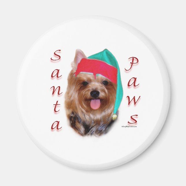 Yorkshire Terrier Santa Tassar Magnet (Framsidan)