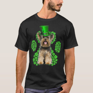 Yorkshire Terrier Shamrock Tass Klöver St Patrick' T Shirt
