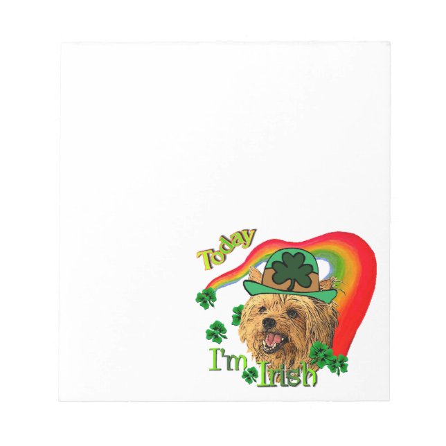 Yorkshire Terrier St Patricks Anteckningsblock (Framsida)