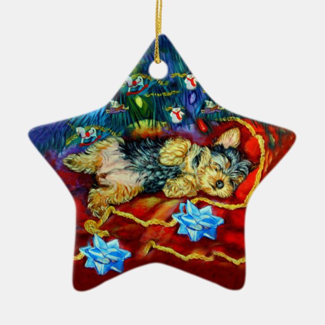 Yorkshire Terrier Star Ornament (Framsidan)
