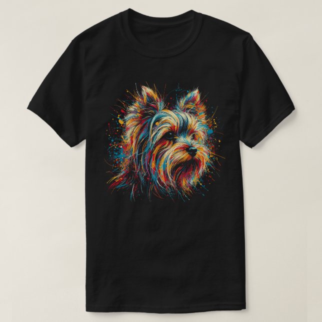 Yorkshire Terrier T Shirt (Design framsida)