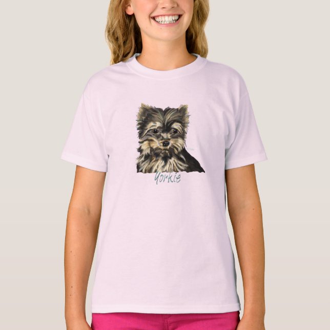 Yorkshire Terrier T T Shirt (Framsida)
