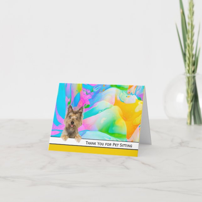 Yorkshire Terrier Tack för Pet Sitta (Framsida)