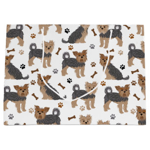 Yorkshire Terrier Tass och Bones Yorkie Hund