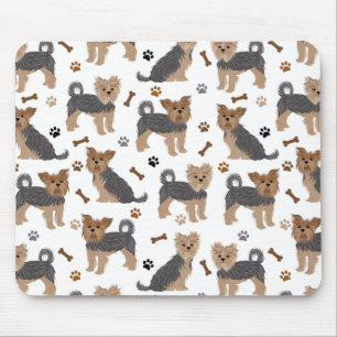 Yorkshire Terrier Tass och Bones Yorkie Hund Musmatta