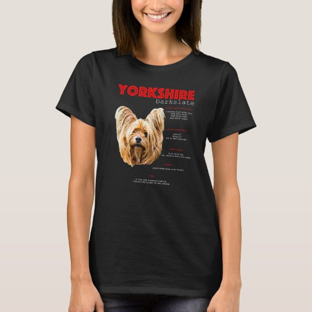 Yorkshire Terrier Translate T Shirt (Framsida)