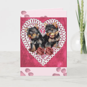 Yorkshire Terrier Valentiness Helgkort