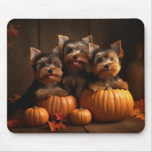 Yorkshire Terrier Valp Höstglädje Pumpa Musmatta