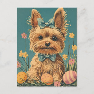 Yorkshire Terrier Vintage Påsk Vykort