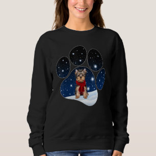 Yorkshire Terrier Vinter Snö Tass Hundar Jul T Shirt