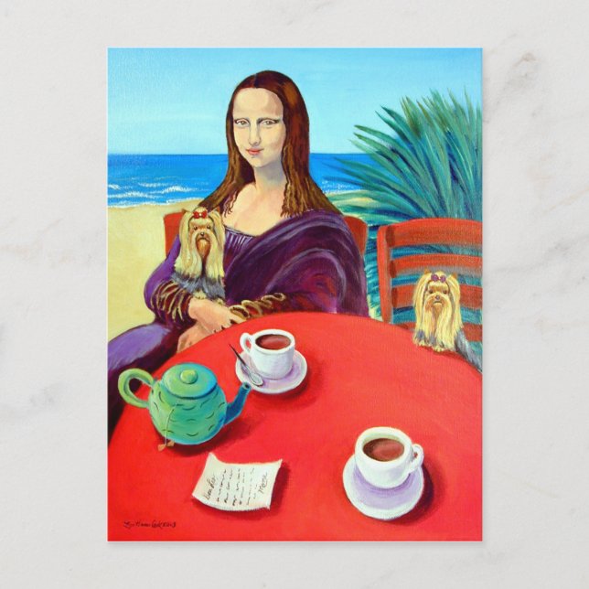 Yorkshire Terrier Vykort (Framsida)