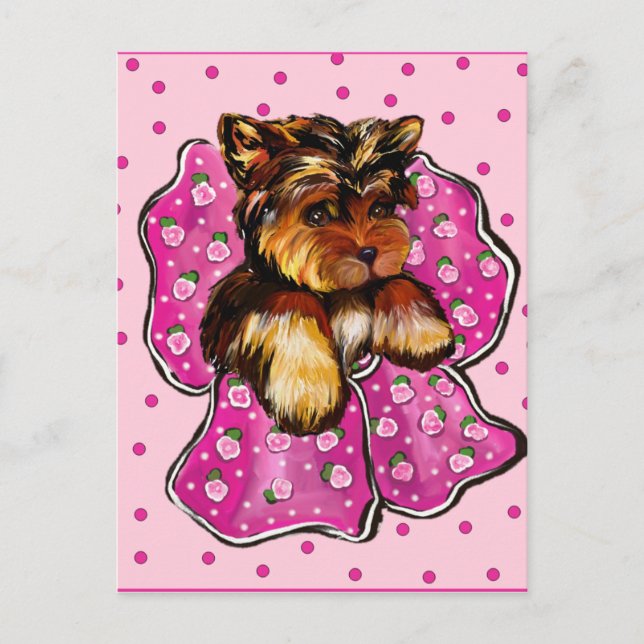 YORKSHIRE TERRIER VYKORT (Framsida)