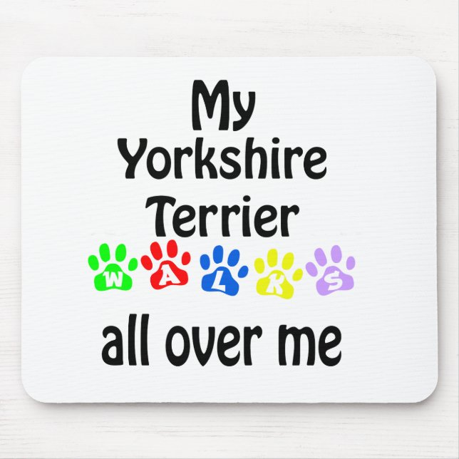 Yorkshire Terrier Walks Design Musmatta (Framsidan)
