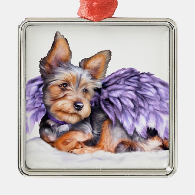 Yorkshire Terrier Yorkie Angel Ornament (Framsidan)