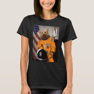 Yorkshire Terrier Yorkie Astronaut Proud Patriotic T Shirt