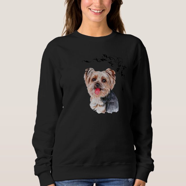 Yorkshire Terrier Yorkie Dog T Shirt (Framsida)