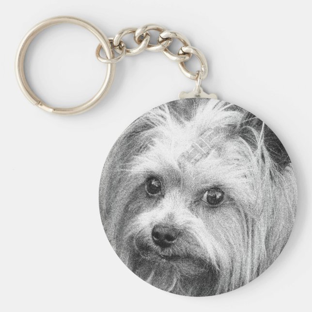Yorkshire Terrier Yorkie Favorite Breed Nyckelring (Framsidan)
