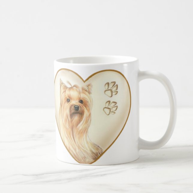 Yorkshire Terrier Yorkie Hund Coffee Mugg Kopp (Höger)