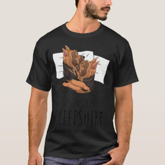 Yorkshire Terrier Yorkie Hund Officiell Sleepshirt T Shirt