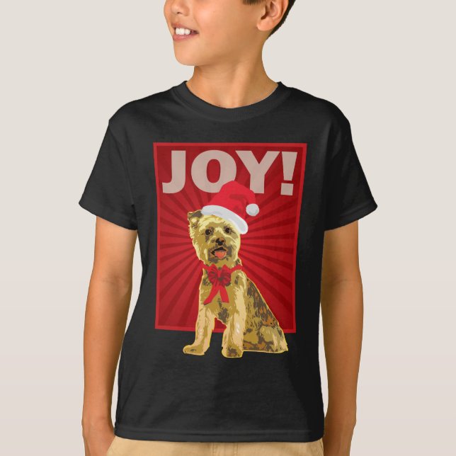 Yorkshire Terrier - Yorkie jultomten Tröja (Framsida)