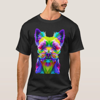Yorkshire Terrier Yorkie Pop Art Hund T Shirt