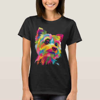 Yorkshire Terrier Yorkie Pop Art Popart Hund T Shirt